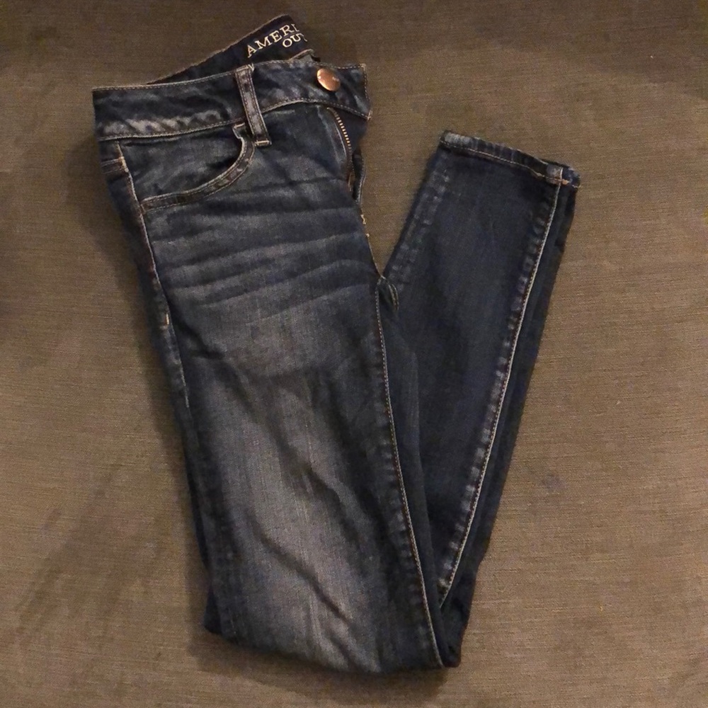 Navy blue jeans